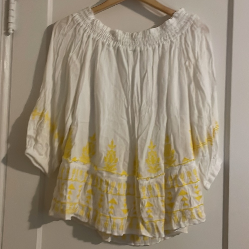 INC Embroidered Off the Shoulder Top - Picture 5 of 5